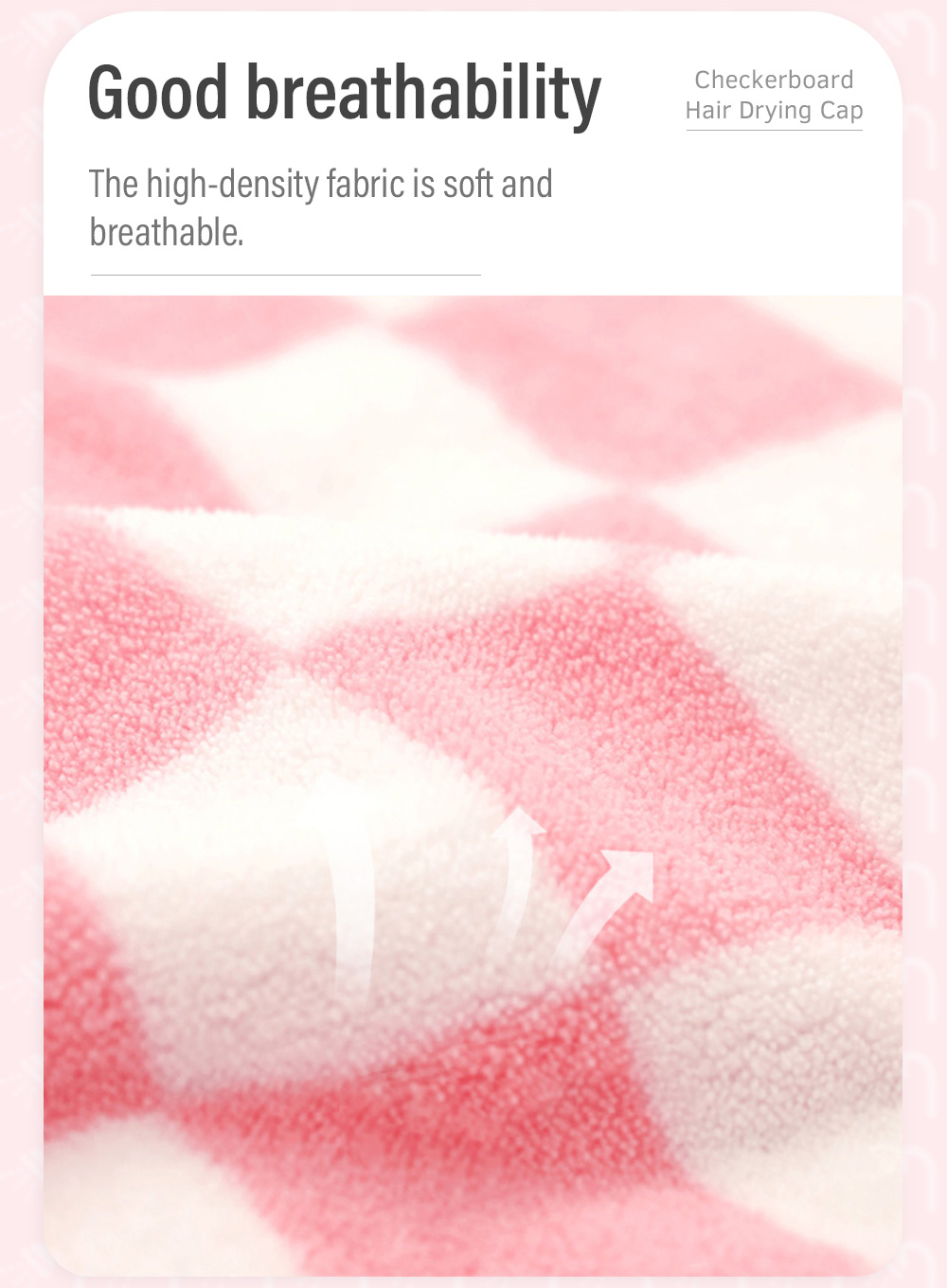 Big Plaid Bowknot Hair Drying Cap-2